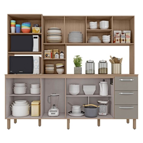 KIT COCINA LARISA 8010 VISAO HAVANA TAUPE