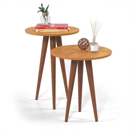 CONJUNTO MESA LATERAL SLIM PAT CINAMOMO