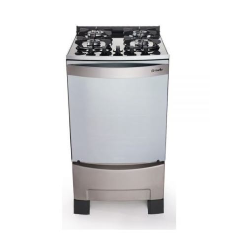 COCINA MUELLER DECORATO 4H VETRO INOX