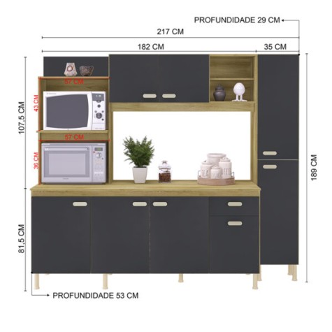 KIT COCINA 7P SEVILHA 6170.21 IND CT|PLO