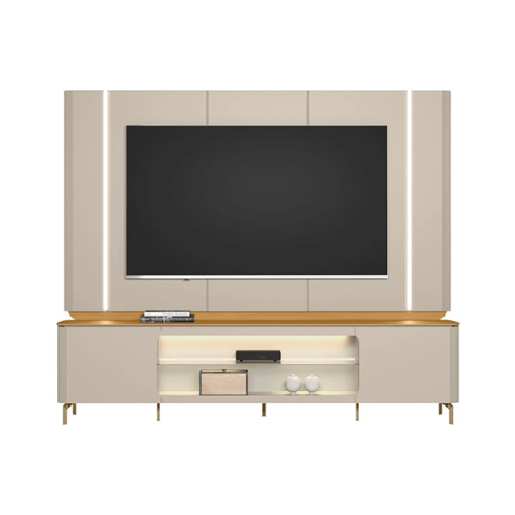 RACK+PANEL SANTORINI C/LED TAUARI/OFF WHITE
