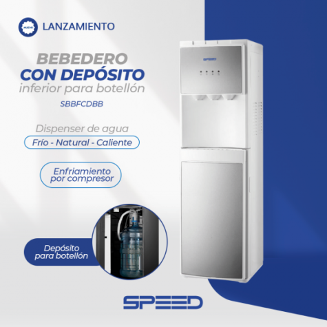 SPEED BEBEDERO A BOT. INFERIOR 3 CANILLAS F/C/N BL