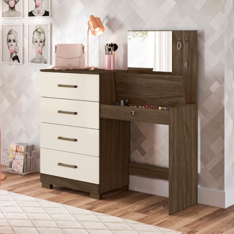 COMODA GENOVA MOVAL WENGUE|VAINILLA