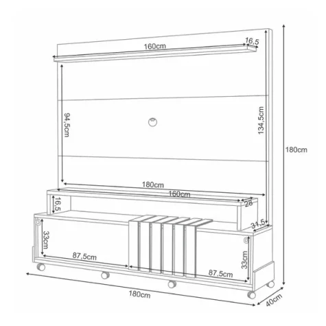HB HOME THEATER BOLD 1.8 (4292) CASTANHO-OFF WHITE