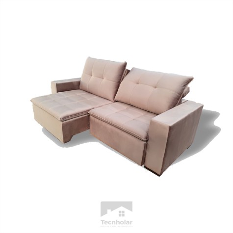 SOFA LEBLON RECTO 2 LUGARES MED 246 TELA 3817