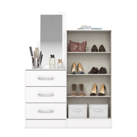 COMODA BRIZ B700 3 CAJONES  2PZ BLANCO