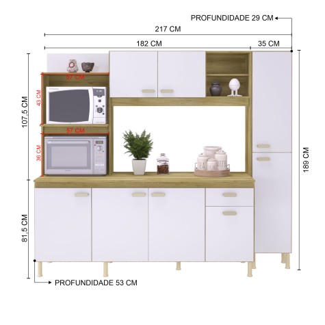 KIT COCINA 7P SEVILHA 6170.21 IND CT|OW