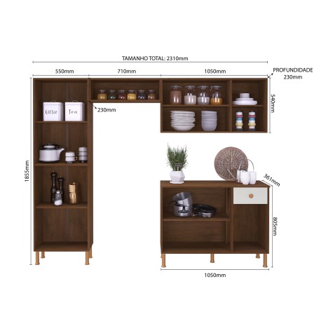 KIT COCINA 9P TURIN 6165.100 IND NC/OW