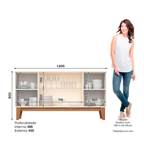 BUFFET 4P EIFFEL S352 HENN OW|NT