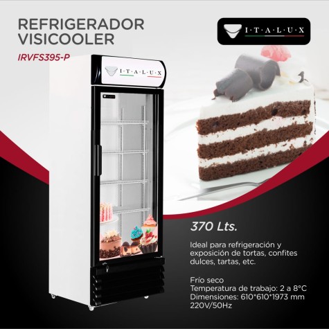 ITALUX VISICOOLER VERT 370L FRIO SECO C/ PLOTEAD