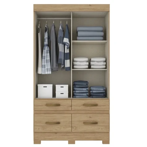 ROPERO BRIZ B25 2P CORR C/ESP 2PZ JE/OFF WH