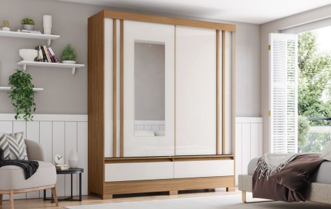 ROPERO BRIZ B373 C/ESP CORR 2P NAT/OFF/AVE