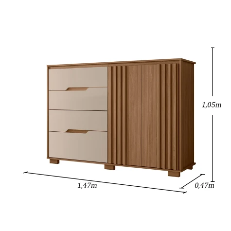 COMODA MOVAL TEXAS 4GAV CARV/FENDI