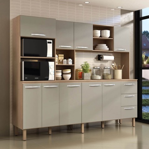 KIT COCINA LARISA 8010 VISAO HAVANA TAUPE