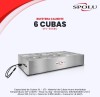 Thumbnail SPOLU BUFETERA MESA TERMICA 6 CUBAS INOX 210X1020X60MM 220V0