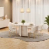 Thumbnail JUEGO DE MESA CHANEL C/6SILLAS LIZY OFF/WHITE0