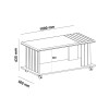 Thumbnail MESA CENTRO MILA CEREZO/OFF WHITE0