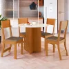 CONJUNTO COMEDOR  ALICE REDOND 4S 10085.1 IND FRE|OW